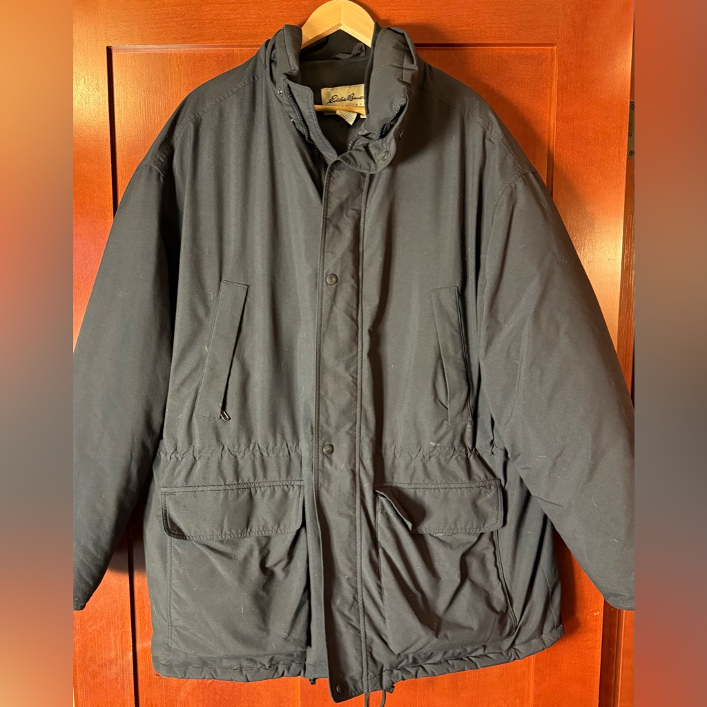 Eddie Bauer Men's Black Puffer Gore-Tex Jacket
